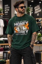 Money Mindset Oversized T-Shirt for Men | Premium Graphic Streetwear Tee - Image 9