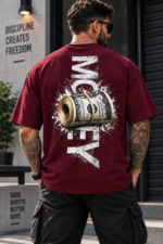 Money Mindset Oversized T-Shirt for Men | Premium Graphic Streetwear Tee - Image 6