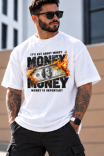 Money Mindset Oversized T-Shirt for Men | Premium Graphic Streetwear Tee - Image 5