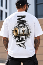 Money Mindset Oversized T-Shirt for Men | Premium Graphic Streetwear Tee - Image 4