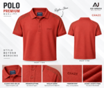 Premium Cotton Polo Shirt – Double Lacoste Pique | Carze - Image 7