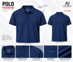 Premium Cotton Polo Shirt – Double Lacoste Pique | Carze - Image 5