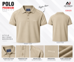 Premium Cotton Polo Shirt – Double Lacoste Pique | Carze - Image 9