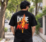 Flame Code Oversized T-Shirt – Until It’s Done Graphic - Image 5