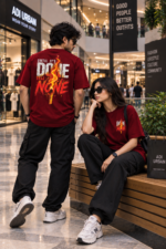 Flame Code Oversized T-Shirt – Until It’s Done Graphic - Image 2