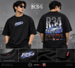 AU Nissan Skyline Drop Shoulder T-Shirt - Image 10