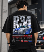 AU Nissan Skyline Drop Shoulder T-Shirt - Image 9