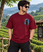 Wolfborn Warrior Premium Drop Shoulder T-Shirt - Image 5