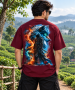 Wolfborn Warrior Premium Drop Shoulder T-Shirt - Image 4