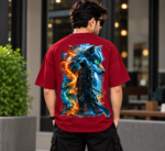 Wolfborn Warrior Premium Drop Shoulder T-Shirt - Image 8