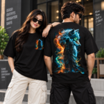 Wolfborn Warrior Premium Drop Shoulder T-Shirt